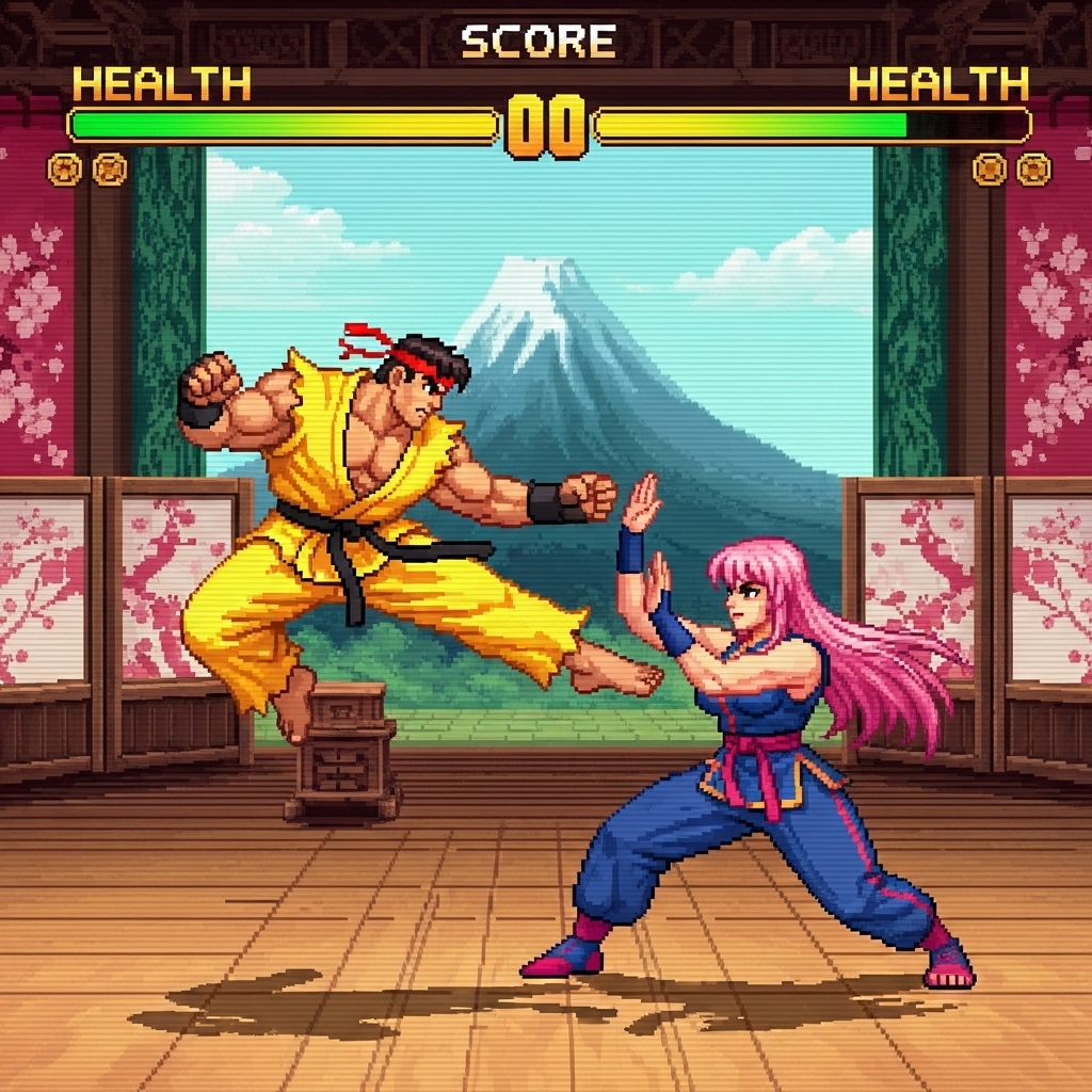 Pixel Fighter VR fighting game